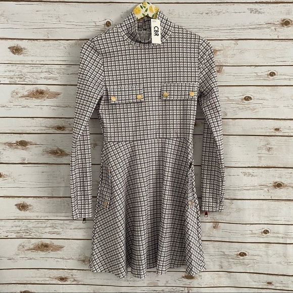 NWT CBR Geometric Print Dress Small - Picture 1 of 4